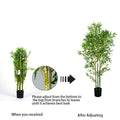 Artificial Bamboo Tree 150Cm/180Cm/210Cm Tall Faux Silk Plant for Home Office Indoor Outdoor Decor Fake Bamboo Tree with Lifelik