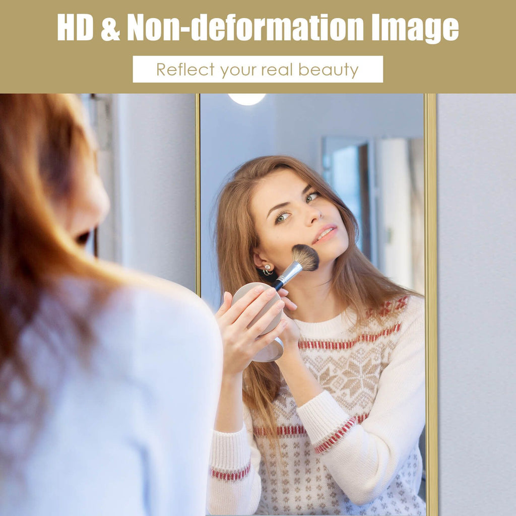 120 X 37 Cm Full Length Wall Hanging Mirror with Adjustable Hook