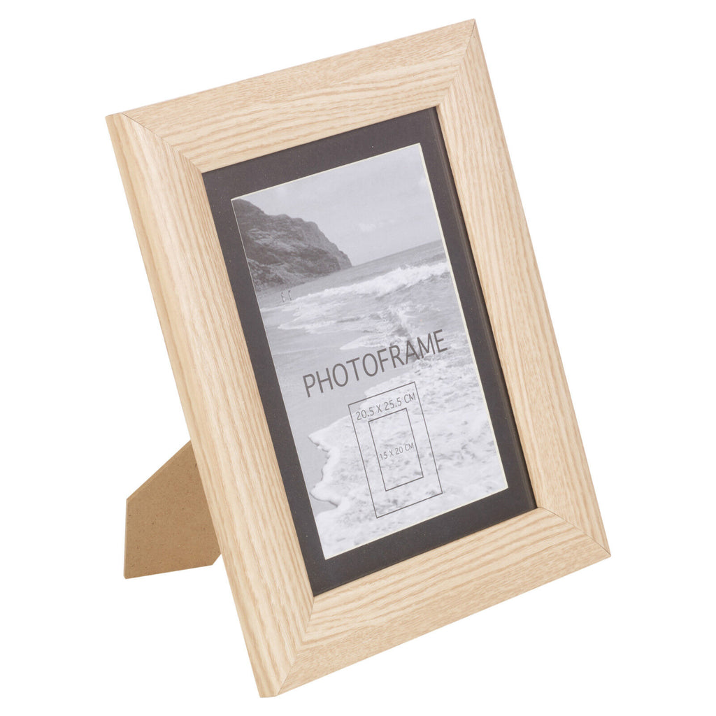 Vinyl Wooden Look Effect Free Standing Picture Photo Frames with Mount Home Gift