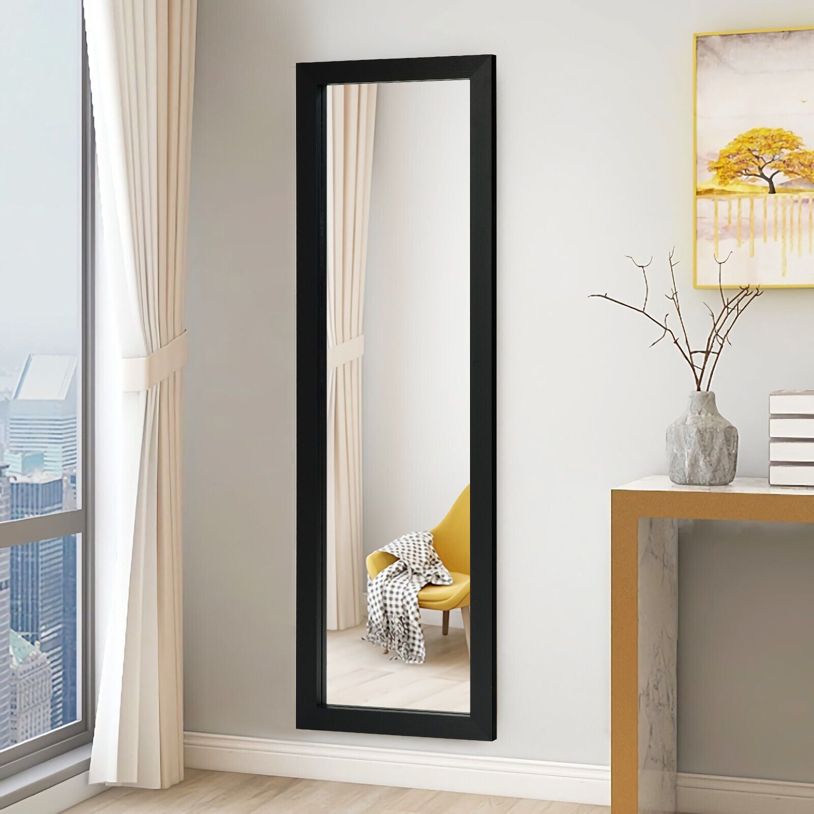 Full Body Mirror Wall Mounted Dressing Mirror for Bedroom