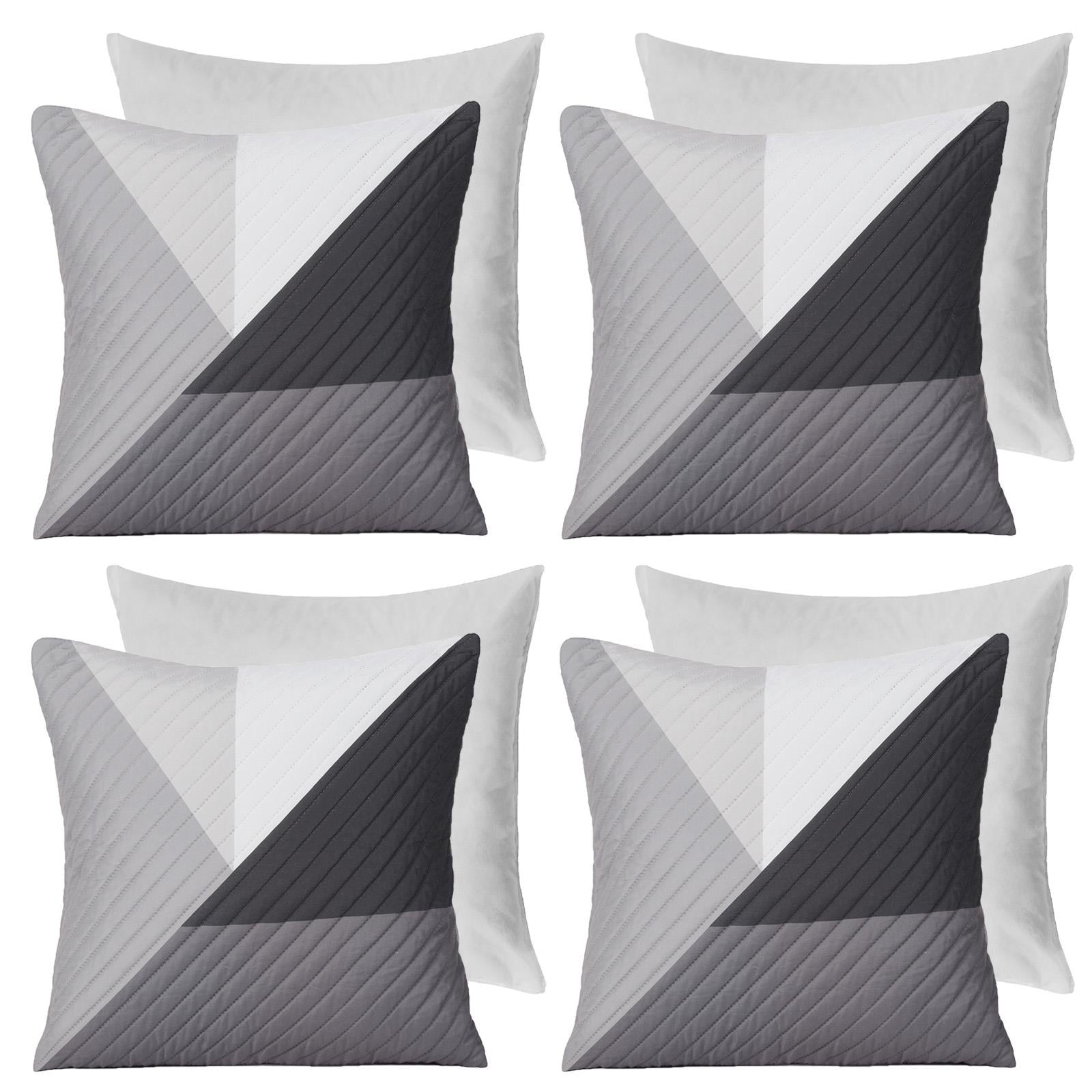 Geometric Cushion Covers Pinsonic Pack of 2/4 Case Filled Pad 18" X 18" Home Set