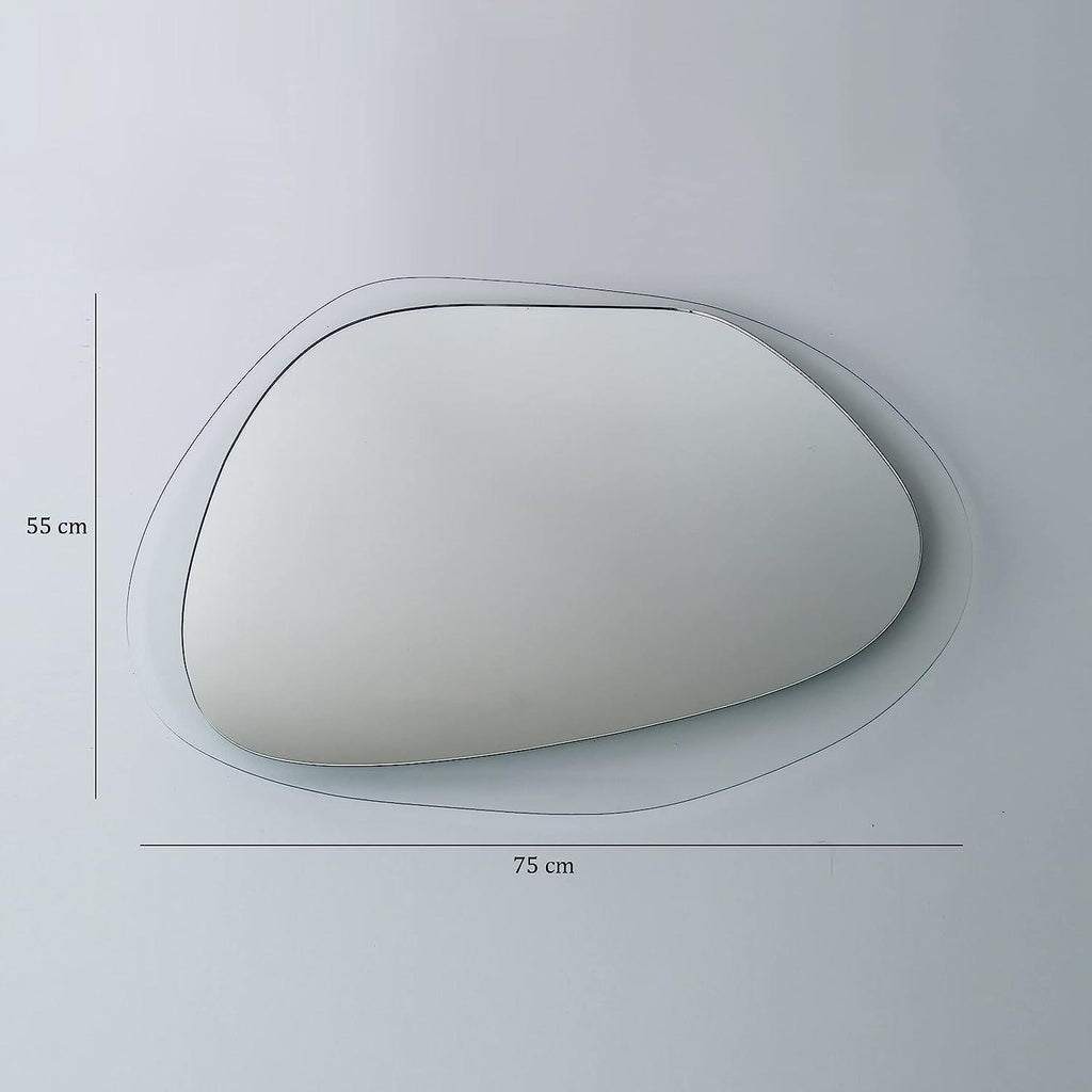 Wall Mirror with Clear Rear Glass Gozos Modern Industrial Marzagon Mirror