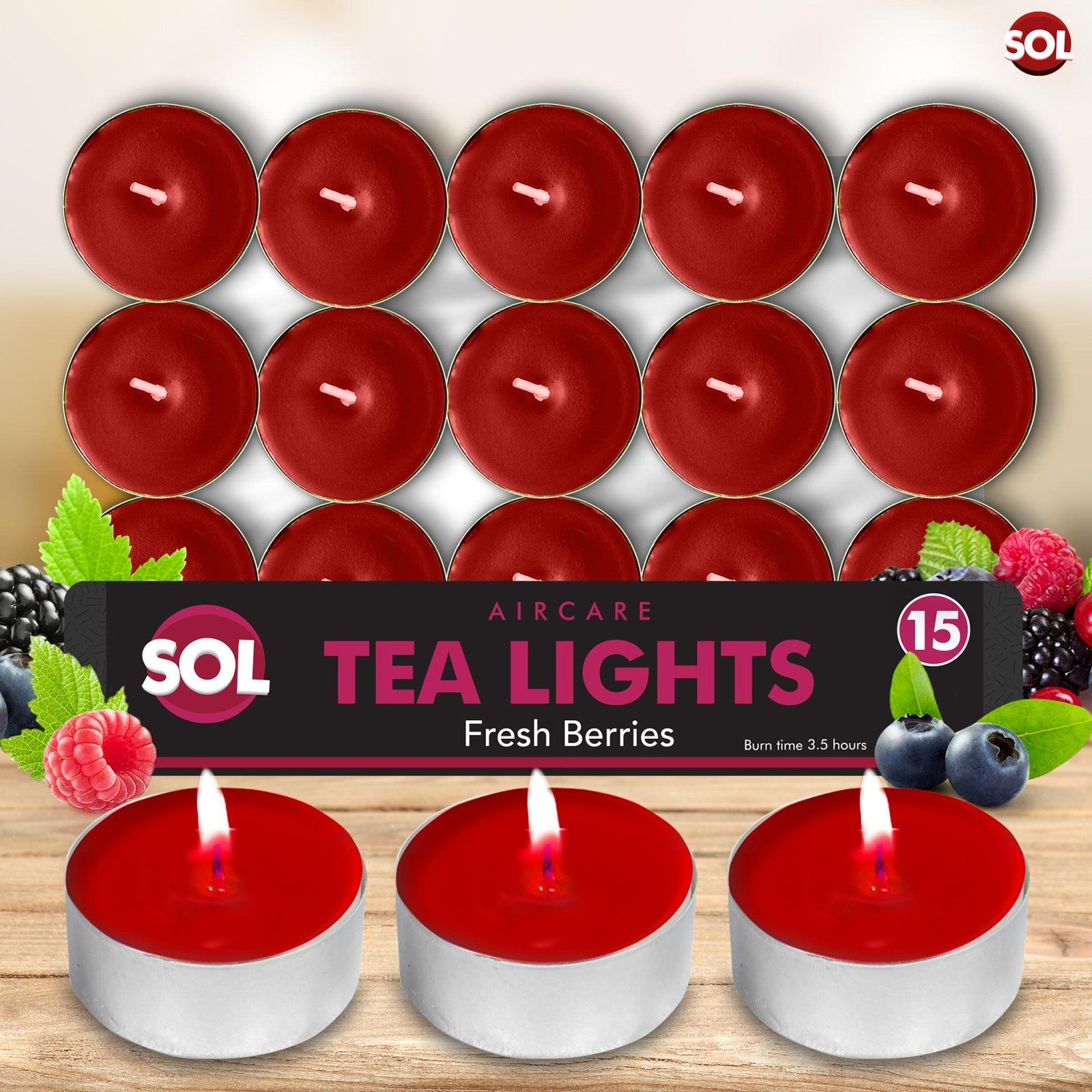 15-30Pk Scented Tea Lights Candles | Various Perfumes 3.5 Hour Burn Tealights