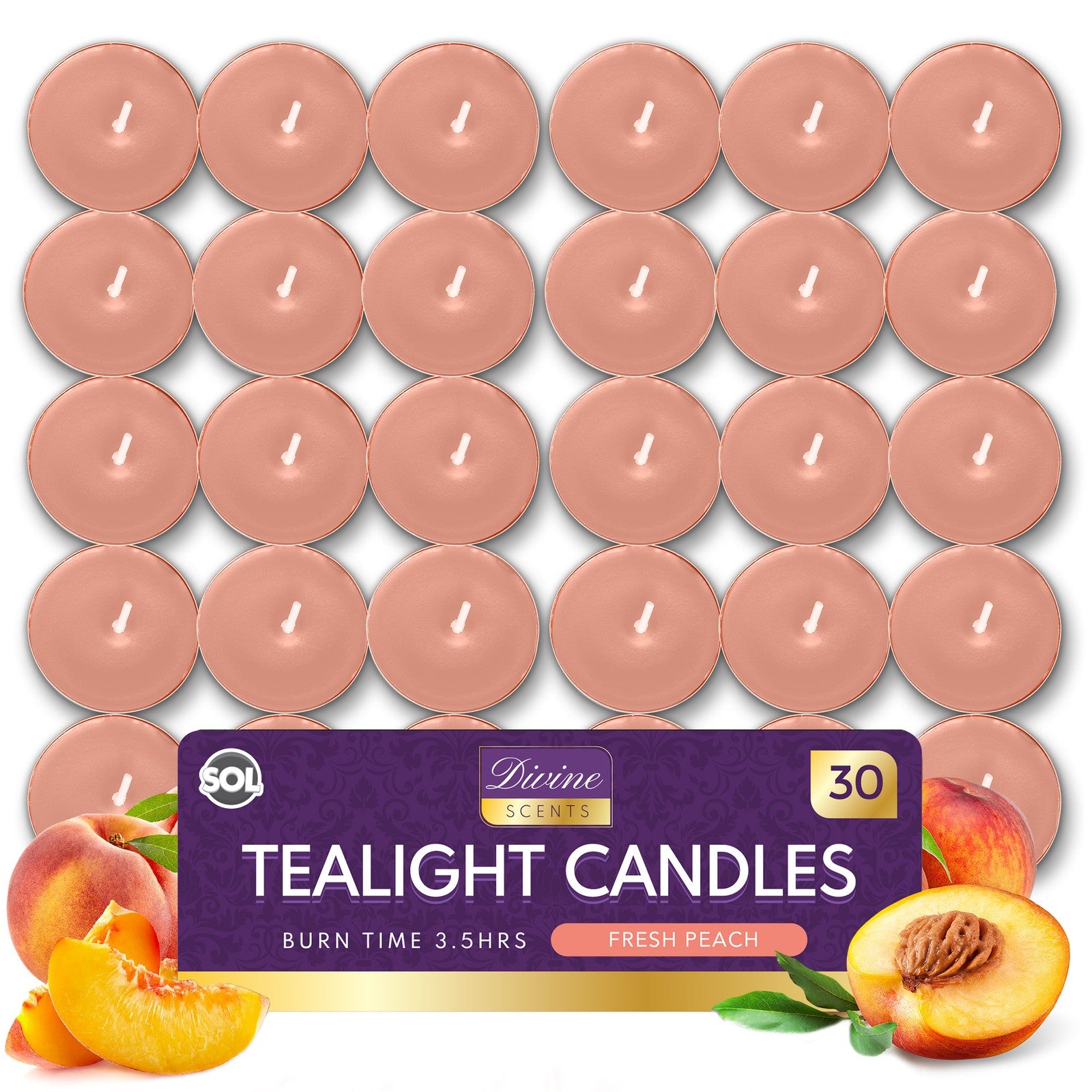 15-30Pk Scented Tea Lights Candles | Various Perfumes 3.5 Hour Burn Tealights
