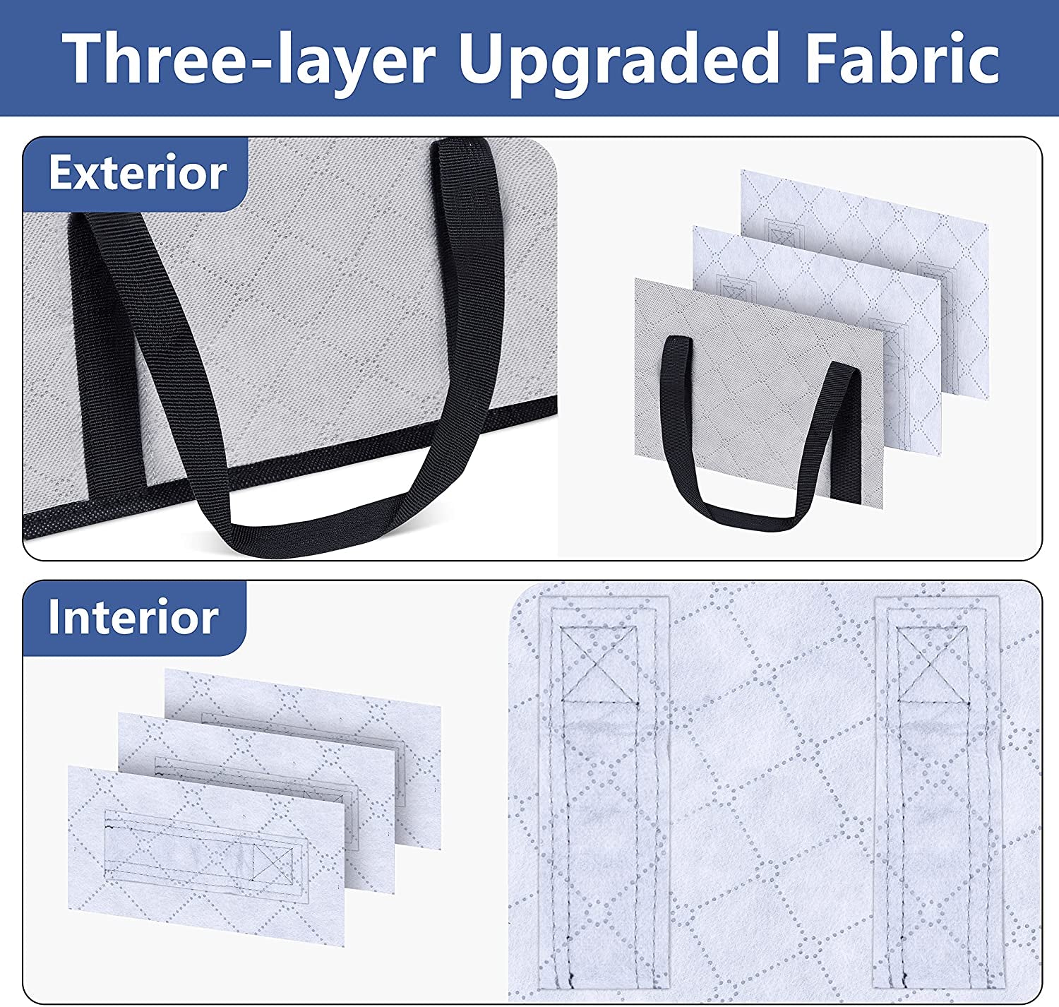 Hat Storage for Baseball Caps, Large Holds up to 40 Caps Wide Hat Organizer for Closet Snapback Holder, Grey