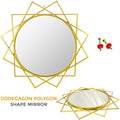 Large Wall Mounted Mirror Modern Gold Accent Bedroom Bathroom Makeup Mirror
