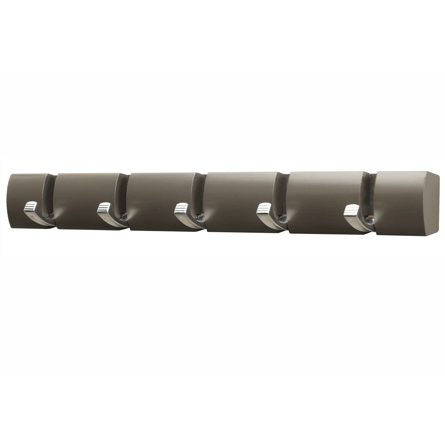 4 5 6 Concealed Door Hook Coat Hanging Storage Wall Mounted - Dark Grey Brown