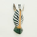 Wooden Zebra Giraffe Animal Head Home Wall Decoration 30Cm Christmas Gift