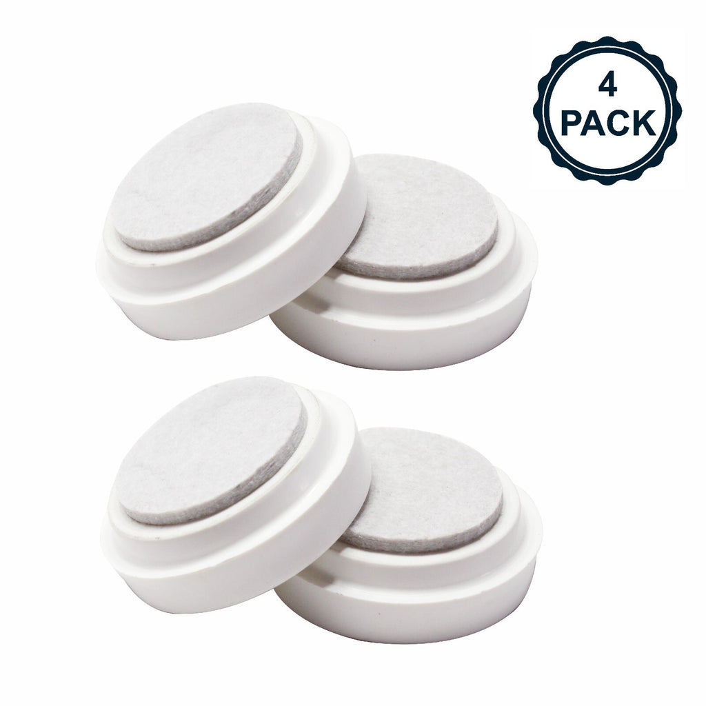 Castor Cup Floor Protector Large White Wooden Tile Protector Carpet Floor 66Mm