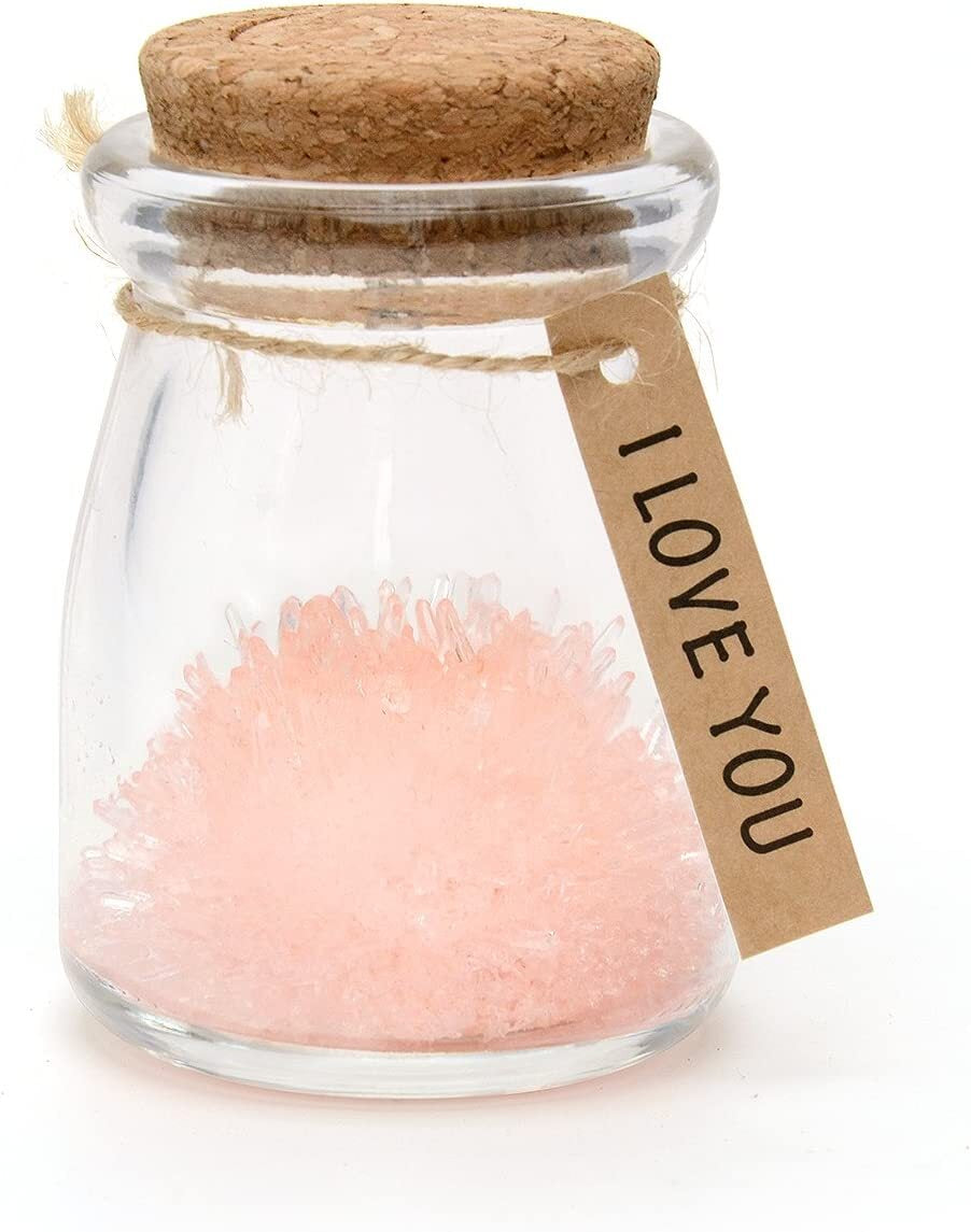 CRYSTAL WISH FLOWER Glass Ornament Decoration Gift Artificial Flowers Decor UK