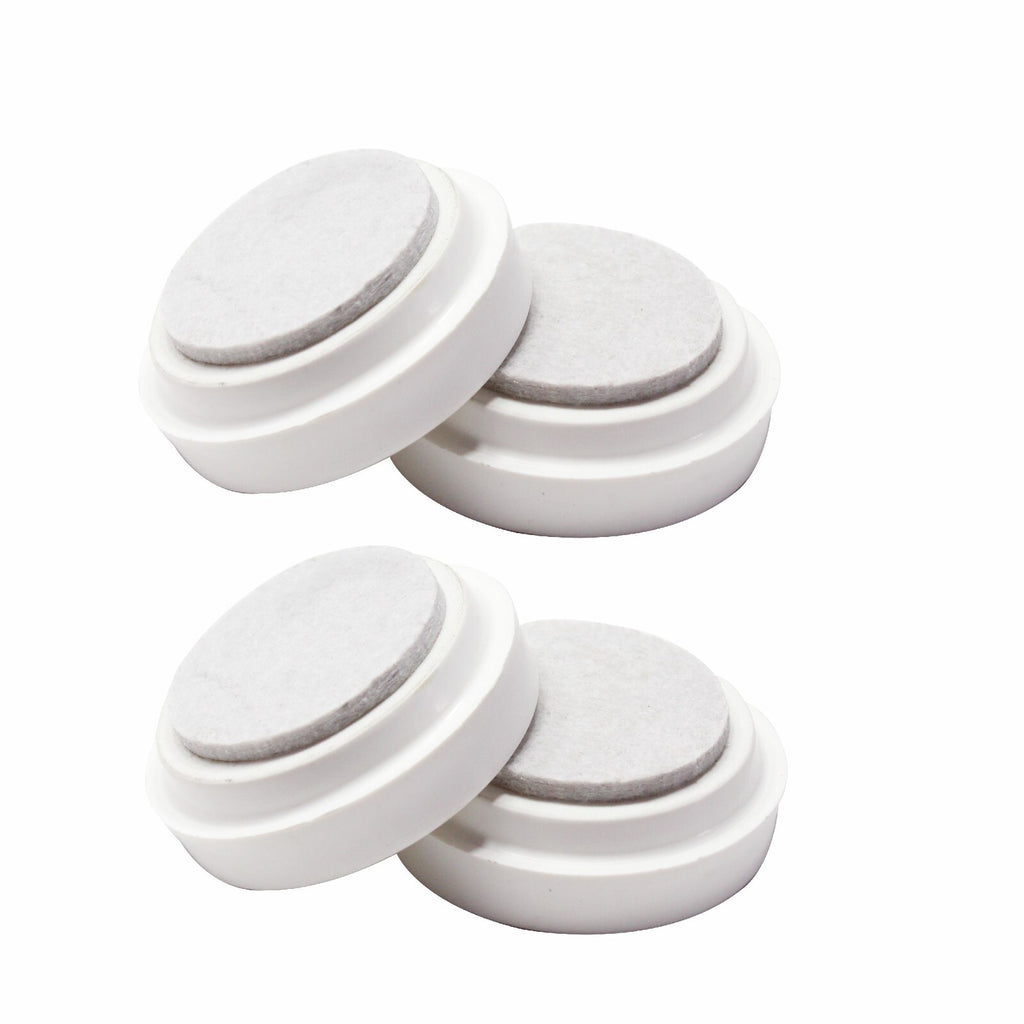 Castor Cup Floor Protector Large White Wooden Tile Protector Carpet Floor 66Mm