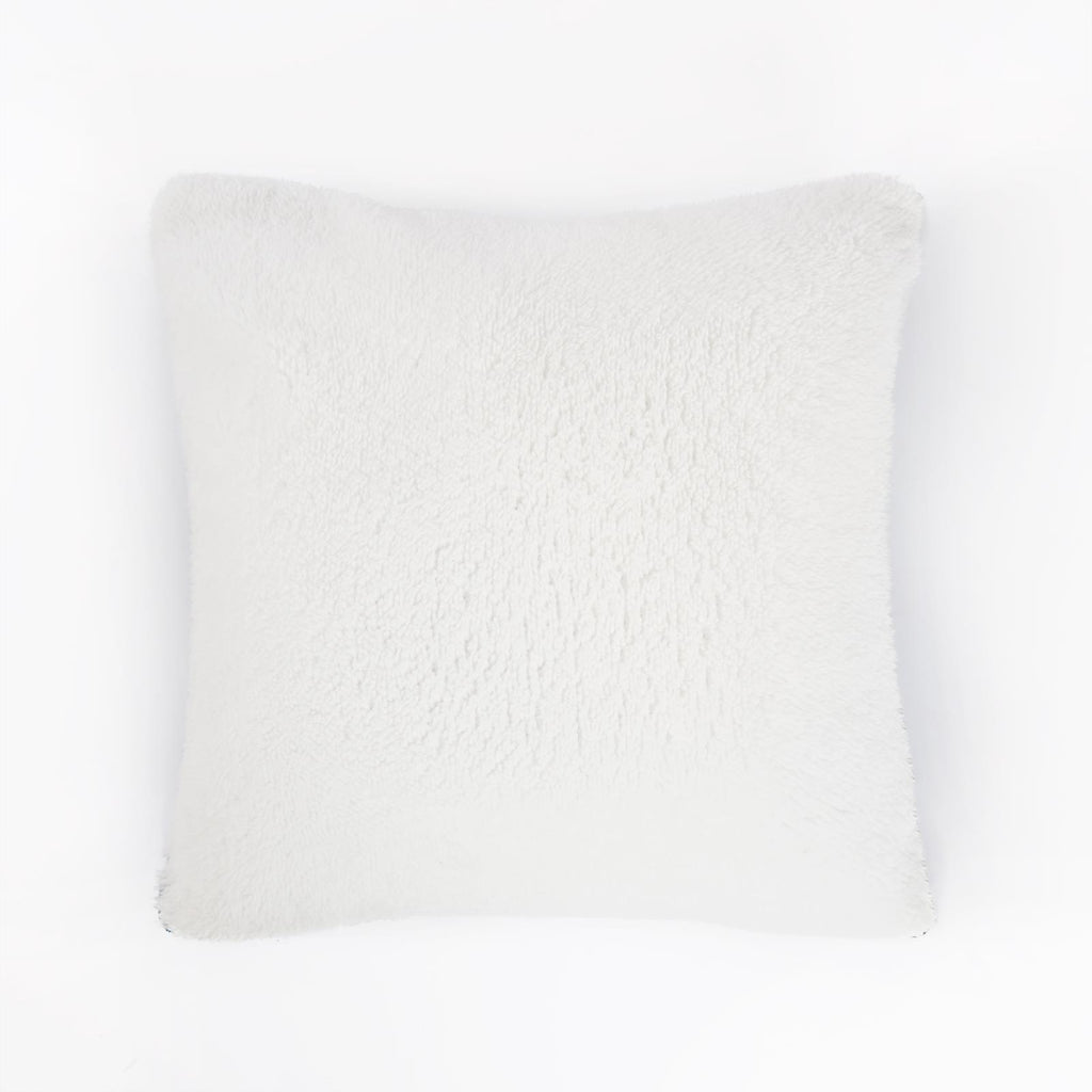 OHS Check Cushion Covers 2 Pack Flannel Fleece Square Pillowcases