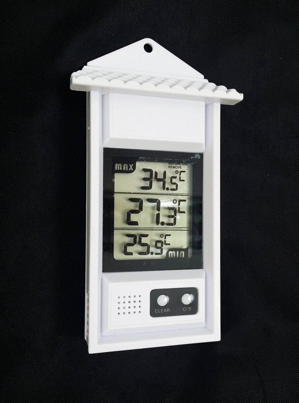 Max Min Thermometer - Garden Greenhouse Indoor Outdoor Office Wall