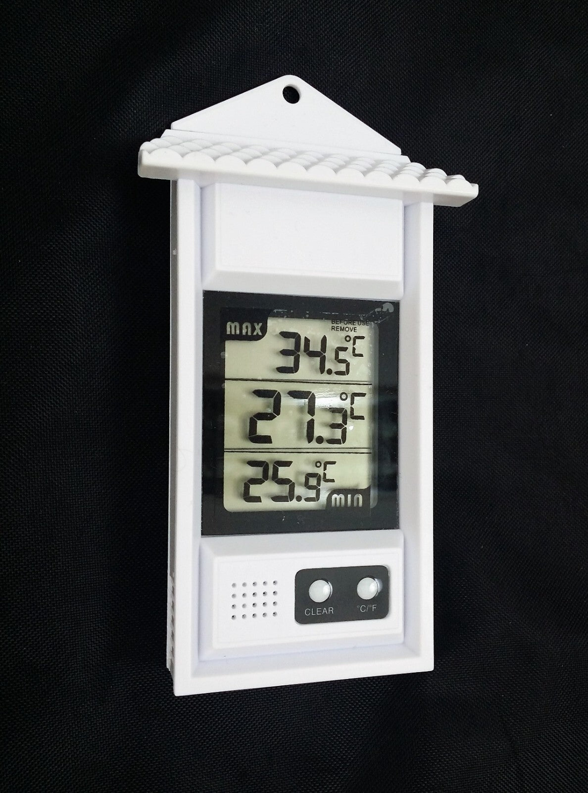 Max Min Thermometer - Garden Greenhouse Indoor Outdoor Office Wall