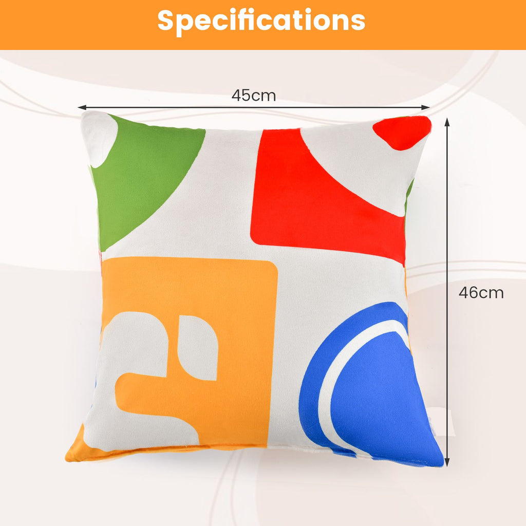 Soft Velvet Covered Decorative Throw Pillow Set of 4