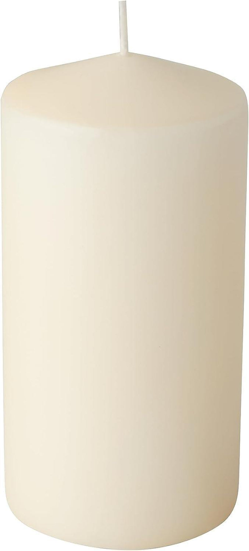 LARGE CHURCH PILLAR CANDLES IVORY WEDDING HOME DECOR 60 X 115 MM PACK of 6
