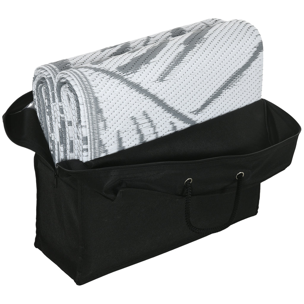 Reversible Outdoor Rug W/ Carry Bag for RV Camping Beach