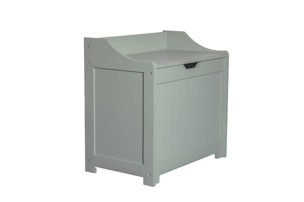 Laundry Box Wooden Bathroom Storage Basket Linen Clothes Chest Christow