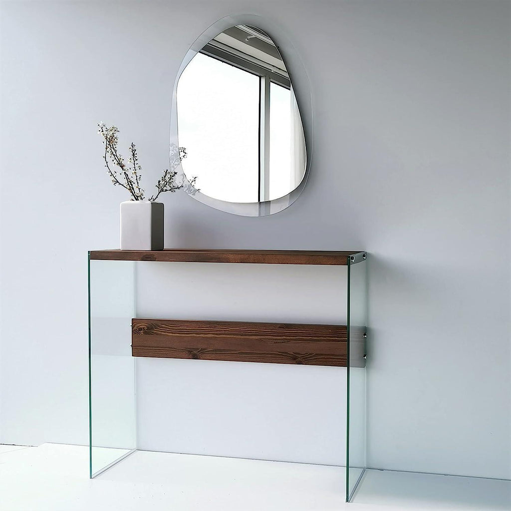 Wall Mirror with Clear Rear Glass Gozos Modern Industrial Marzagon Mirror