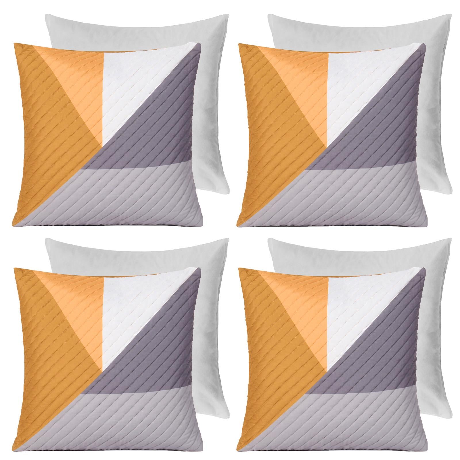 Geometric Cushion Covers Pinsonic Pack of 2/4 Case Filled Pad 18" X 18" Home Set