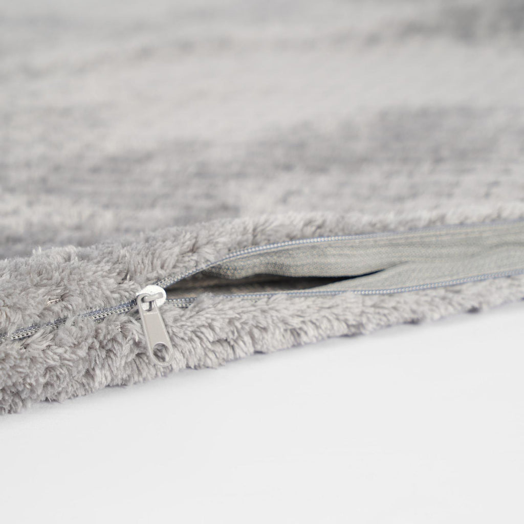 Brentfords Waffle Cushion Covers Popcorn Fleece Set of 2 Pack Sofa - 18" X 18