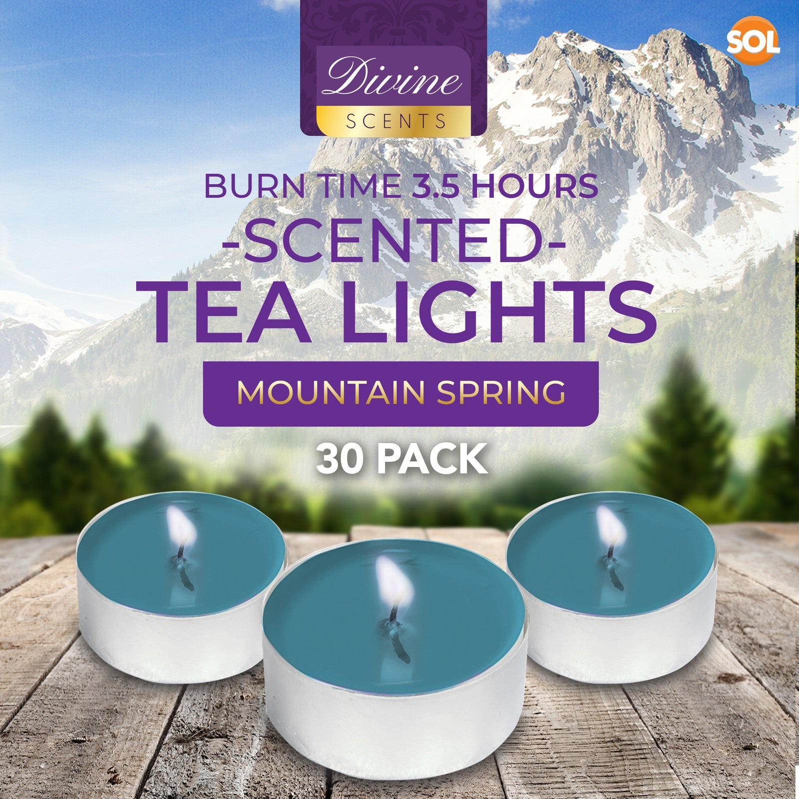 15-30Pk Scented Tea Lights Candles | Various Perfumes 3.5 Hour Burn Tealights