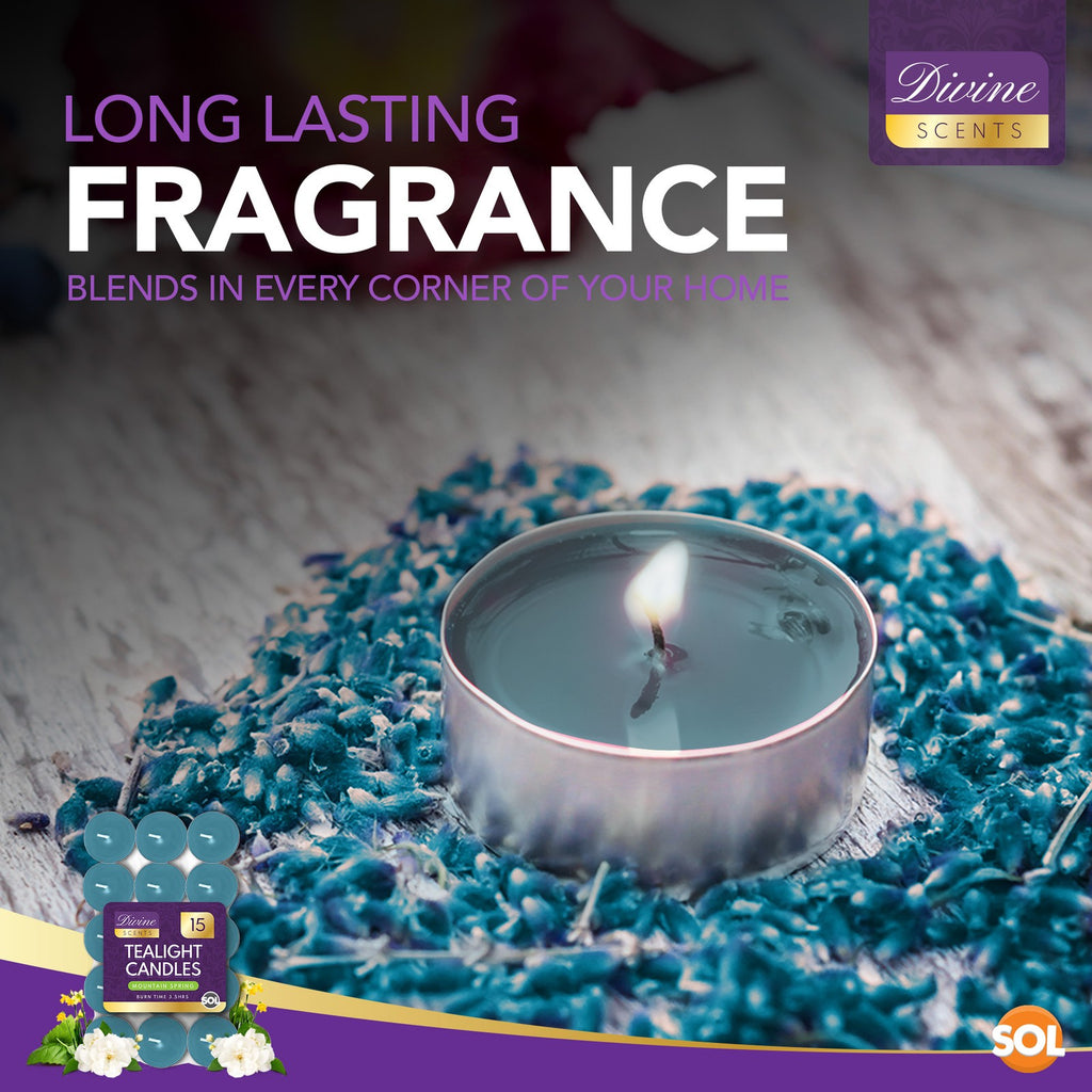 15-30Pk Scented Tea Lights Candles | Various Perfumes 3.5 Hour Burn Tealights