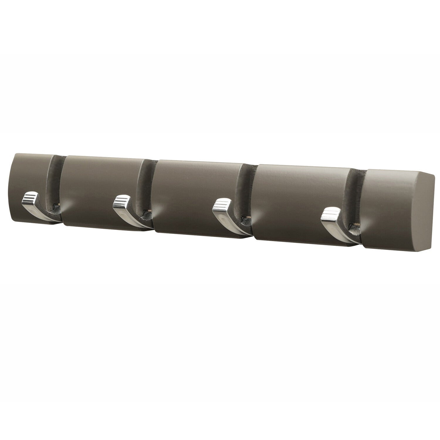 4 5 6 Concealed Door Hook Coat Hanging Storage Wall Mounted - Dark Grey Brown
