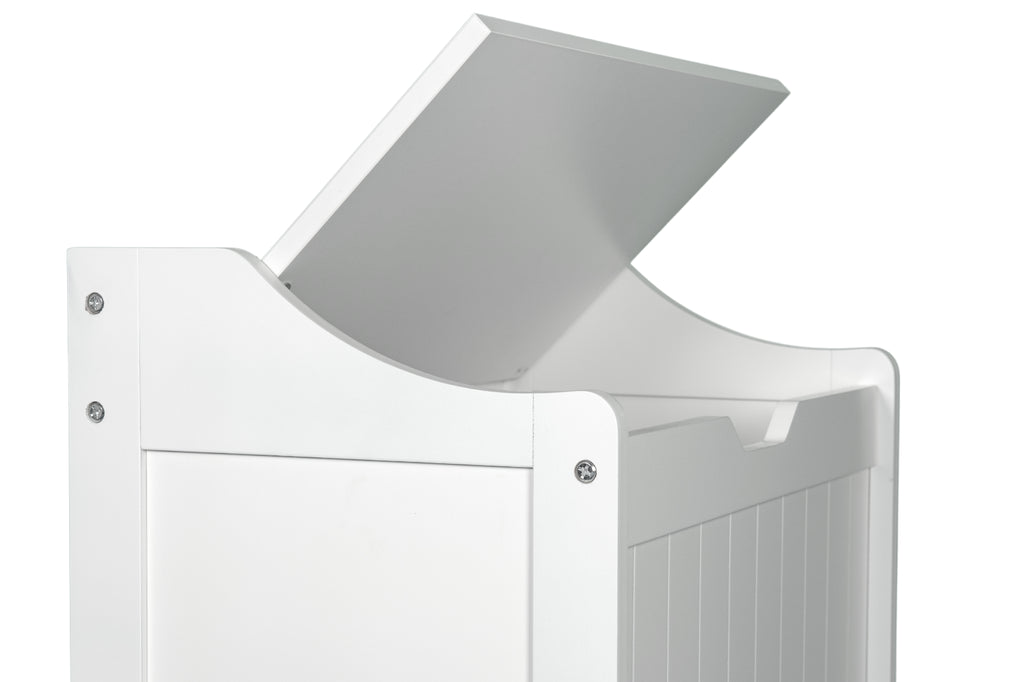 Laundry Box Wooden Bathroom Storage Basket Linen Clothes Chest Christow