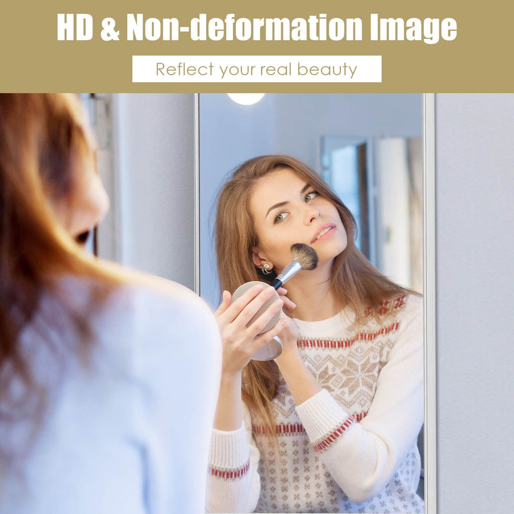 120 X 37 Cm Full Length Wall Hanging Mirror with Adjustable Hook