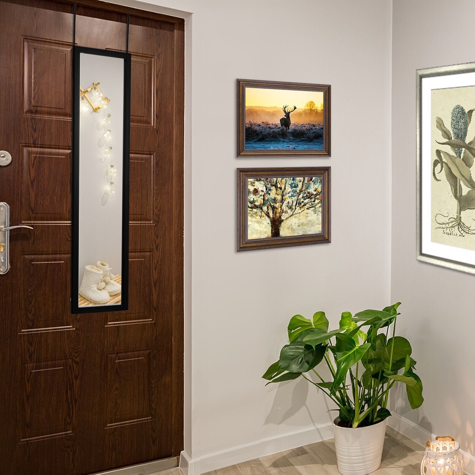 Full Length Mirror Full Body over the Door Dressing Mirror Door & Wall Hanging