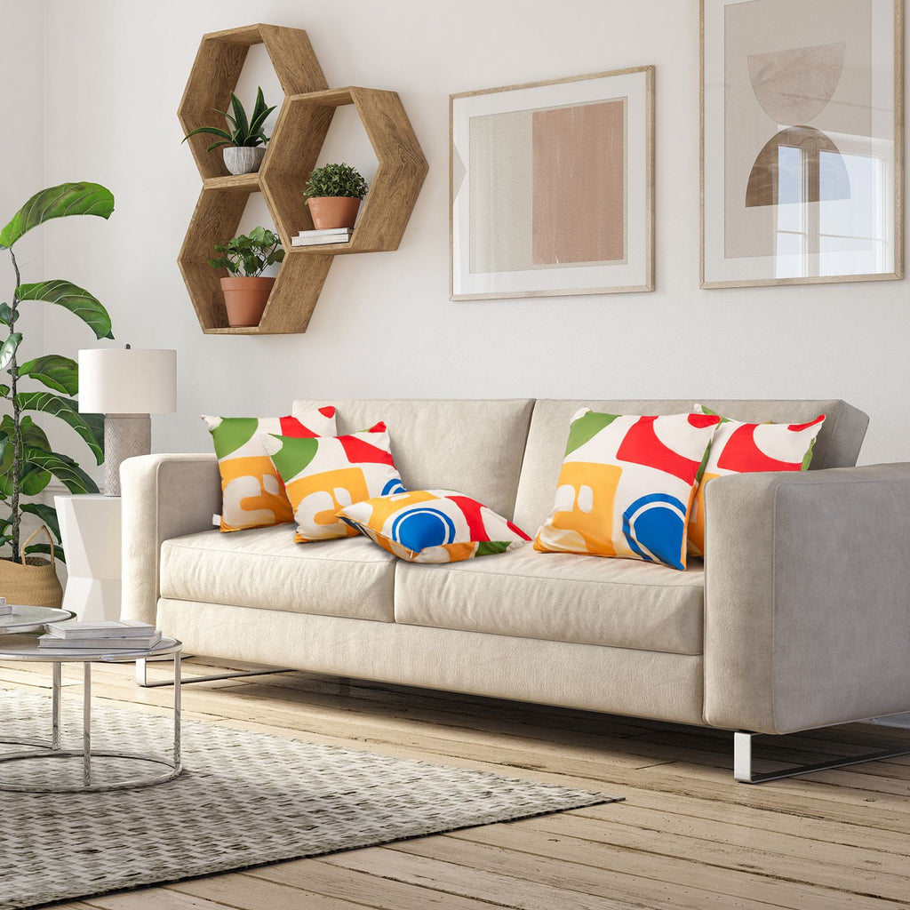 Soft Velvet Covered Decorative Throw Pillow Set of 4