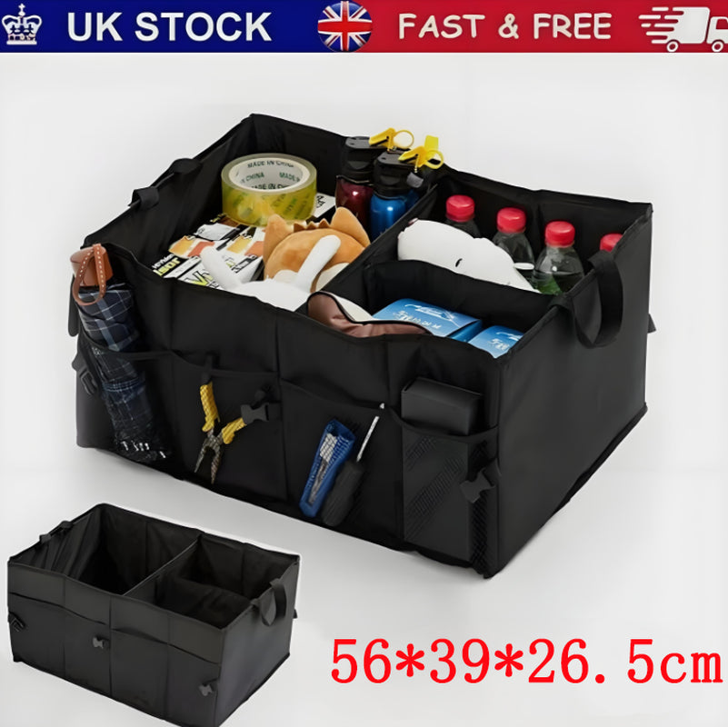 Car Boot Organiser Foldable Portable Heavy Duty Tidy Car Storage Organiser UK