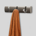4 5 6 Concealed Door Hook Coat Hanging Storage Wall Mounted - Dark Grey Brown