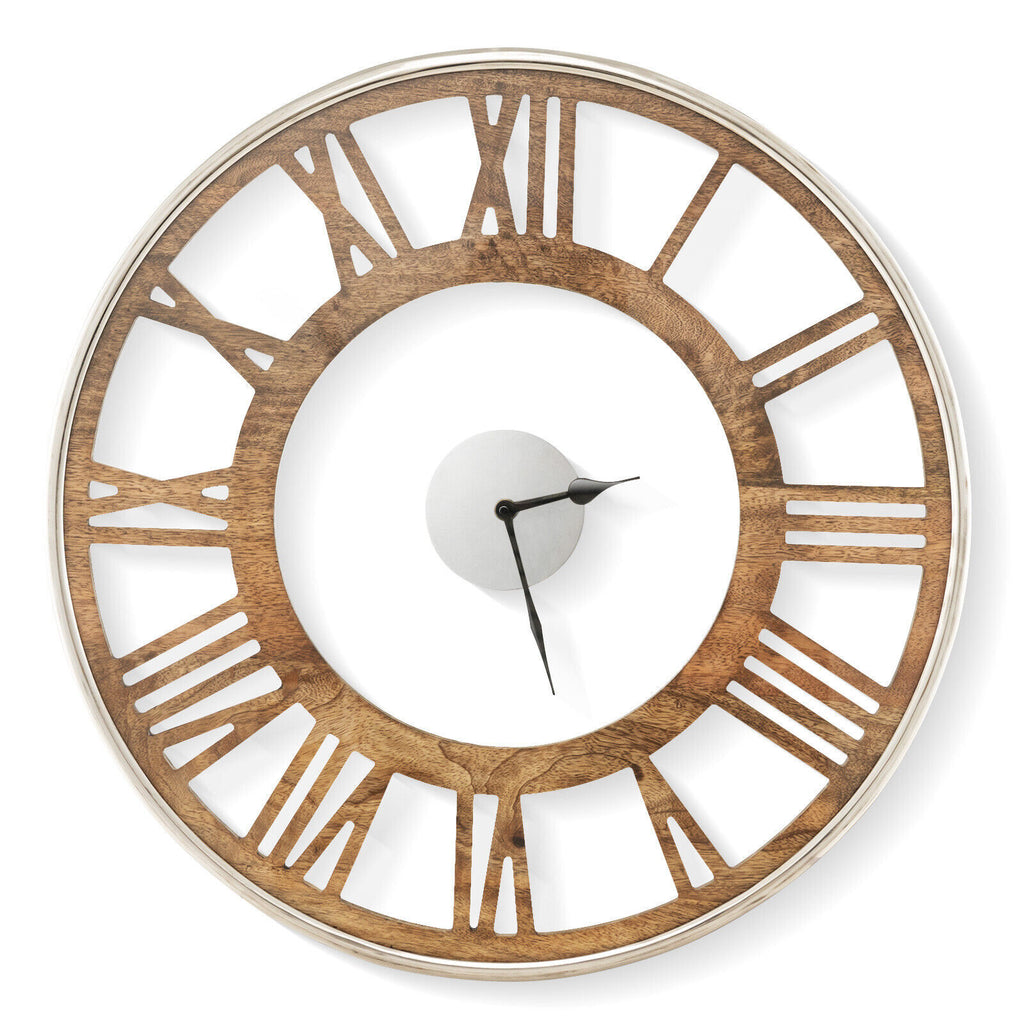 20 Inch Silent Wall Clock Non-Ticking Large Decorative Modern Wall Clock