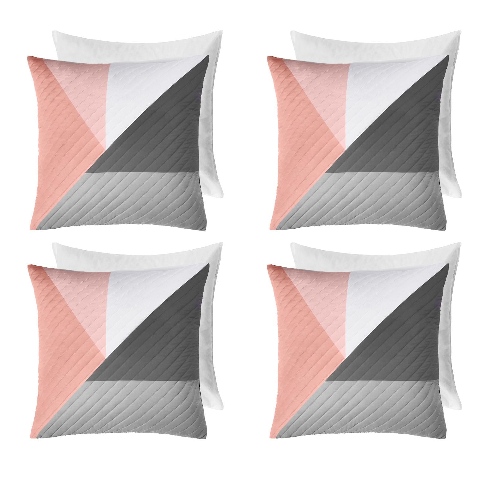 Geometric Cushion Covers Pinsonic Pack of 2/4 Case Filled Pad 18" X 18" Home Set