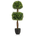 100CM Artificial Boxwood Topiary Double Ball Tree Faux Plant Fake Plant