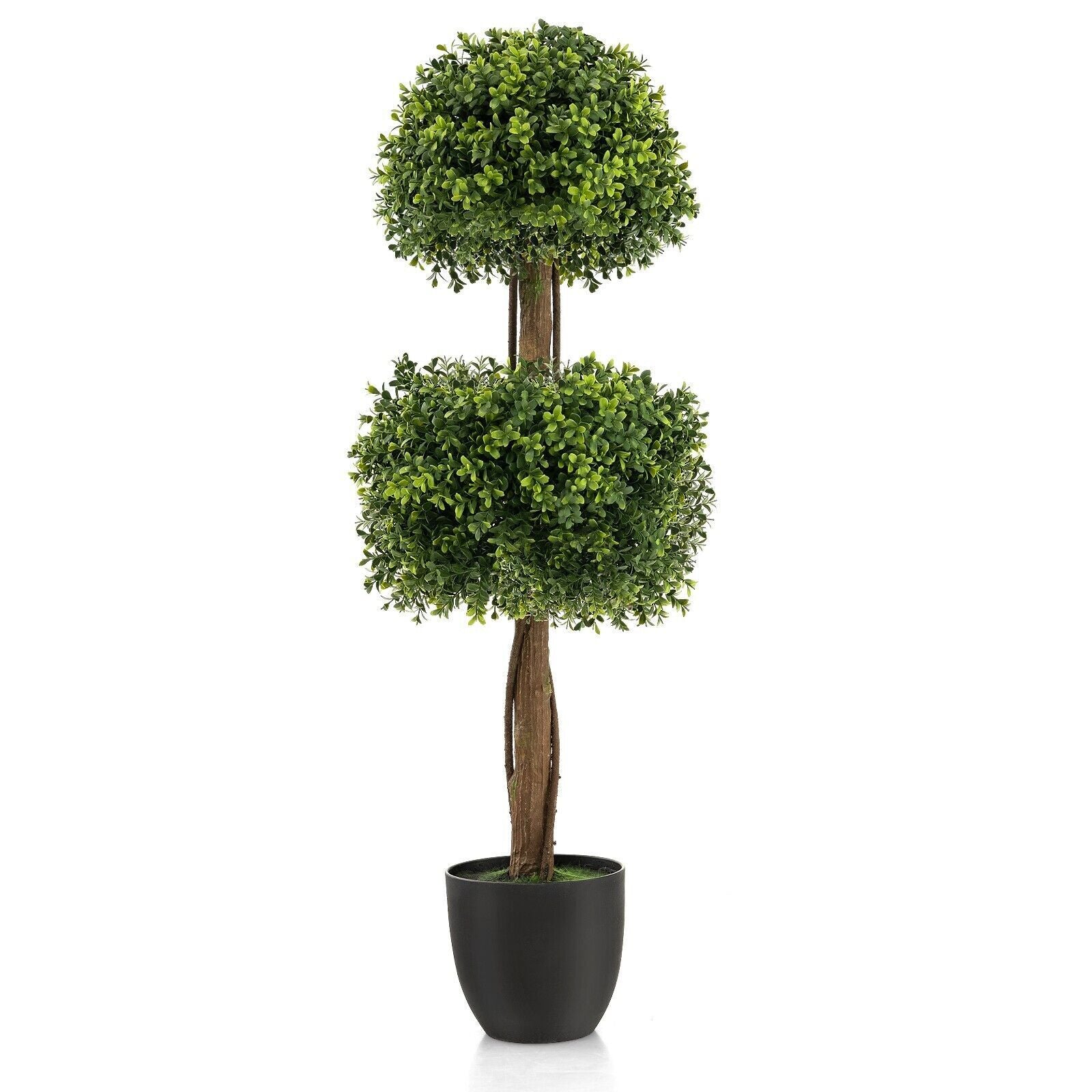 100CM Artificial Boxwood Topiary Double Ball Tree Faux Plant Fake Plant