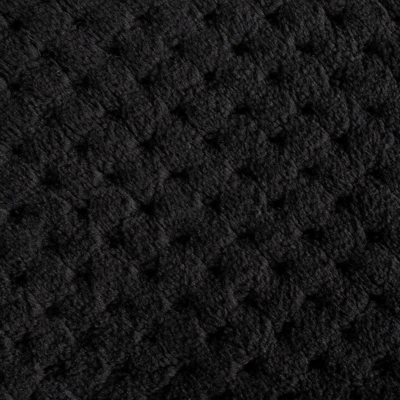 Brentfords Waffle Cushion Covers Popcorn Fleece Set of 2 Pack Sofa - 18" X 18