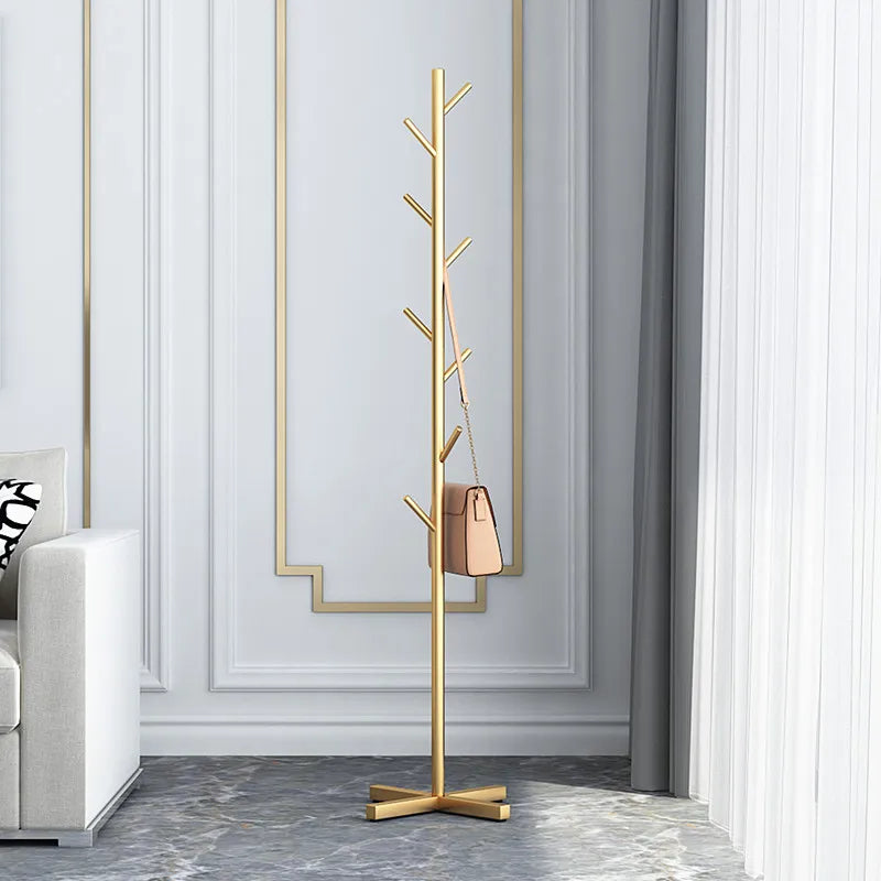 Marble Household Clothes Hanger Floor-Standing Bedroom Simple Clothes Hanger Clothes Rack Popular Coat Rack Clothes Hanger Storage