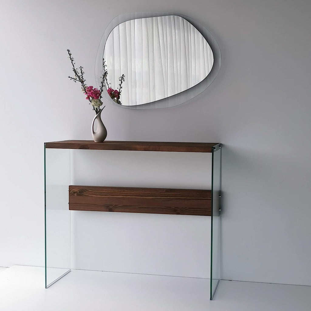 Wall Mirror with Clear Rear Glass Gozos Modern Industrial Marzagon Mirror