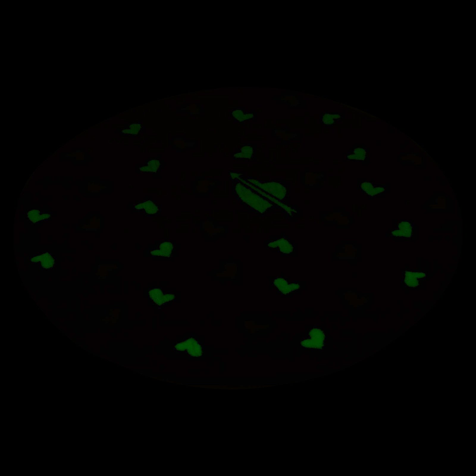 100Cm Glow in the Dark Rug round Circle Kids Bedroom Playroom Plantation Mat NEW