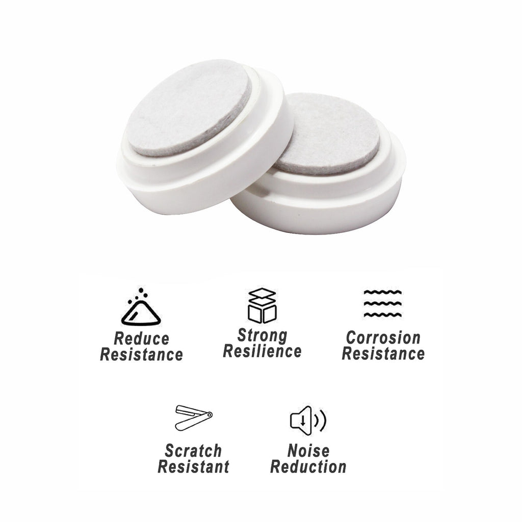 Castor Cup Floor Protector Large White Wooden Tile Protector Carpet Floor 66Mm