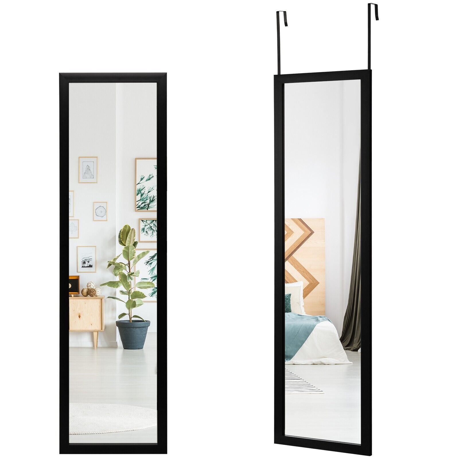 Full Length Mirror Full Body over the Door Dressing Mirror Door & Wall Hanging