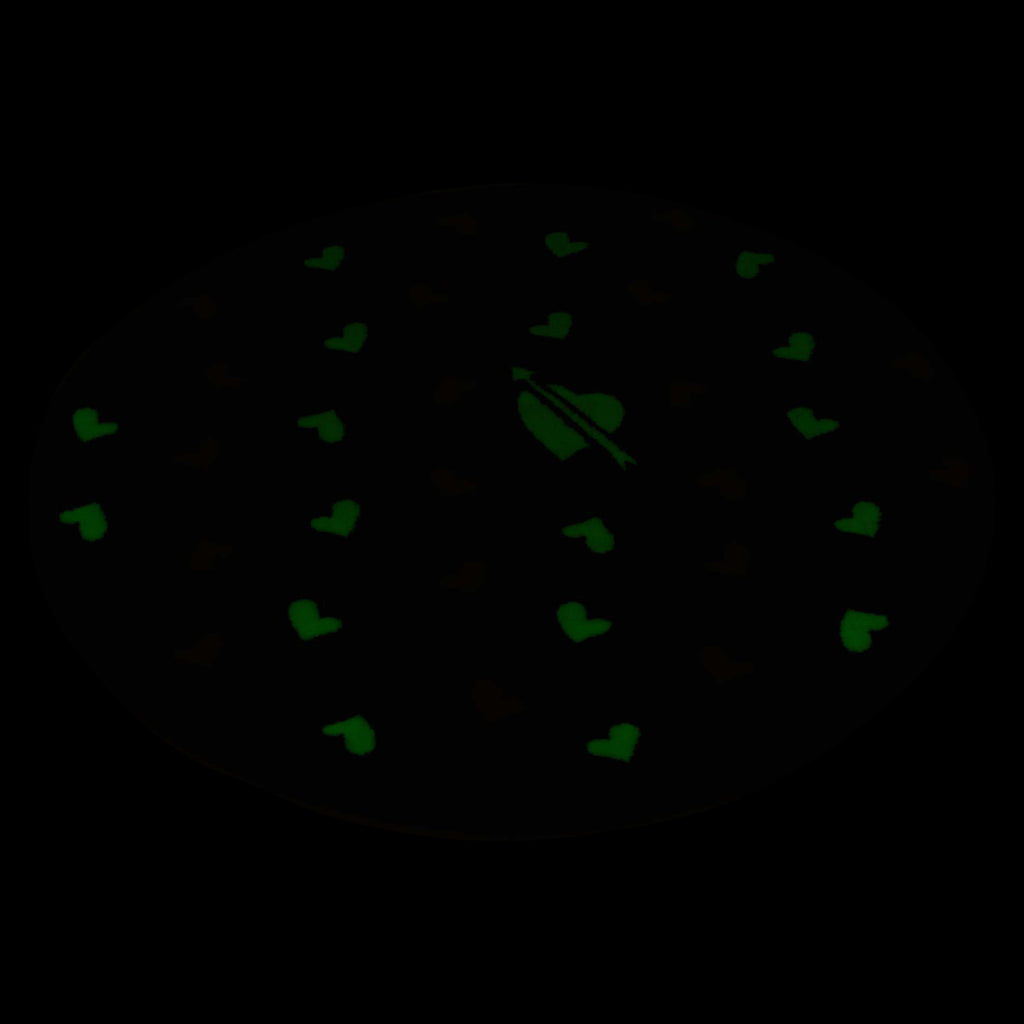 100Cm Glow in the Dark Rug round Circle Kids Bedroom Playroom Plantation Mat NEW