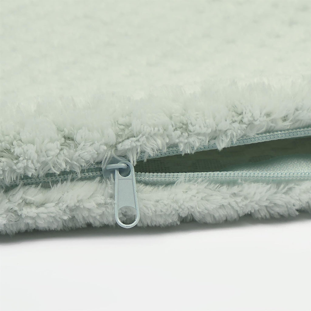 Brentfords Waffle Cushion Covers Popcorn Fleece Set of 2 Pack Sofa - 18" X 18