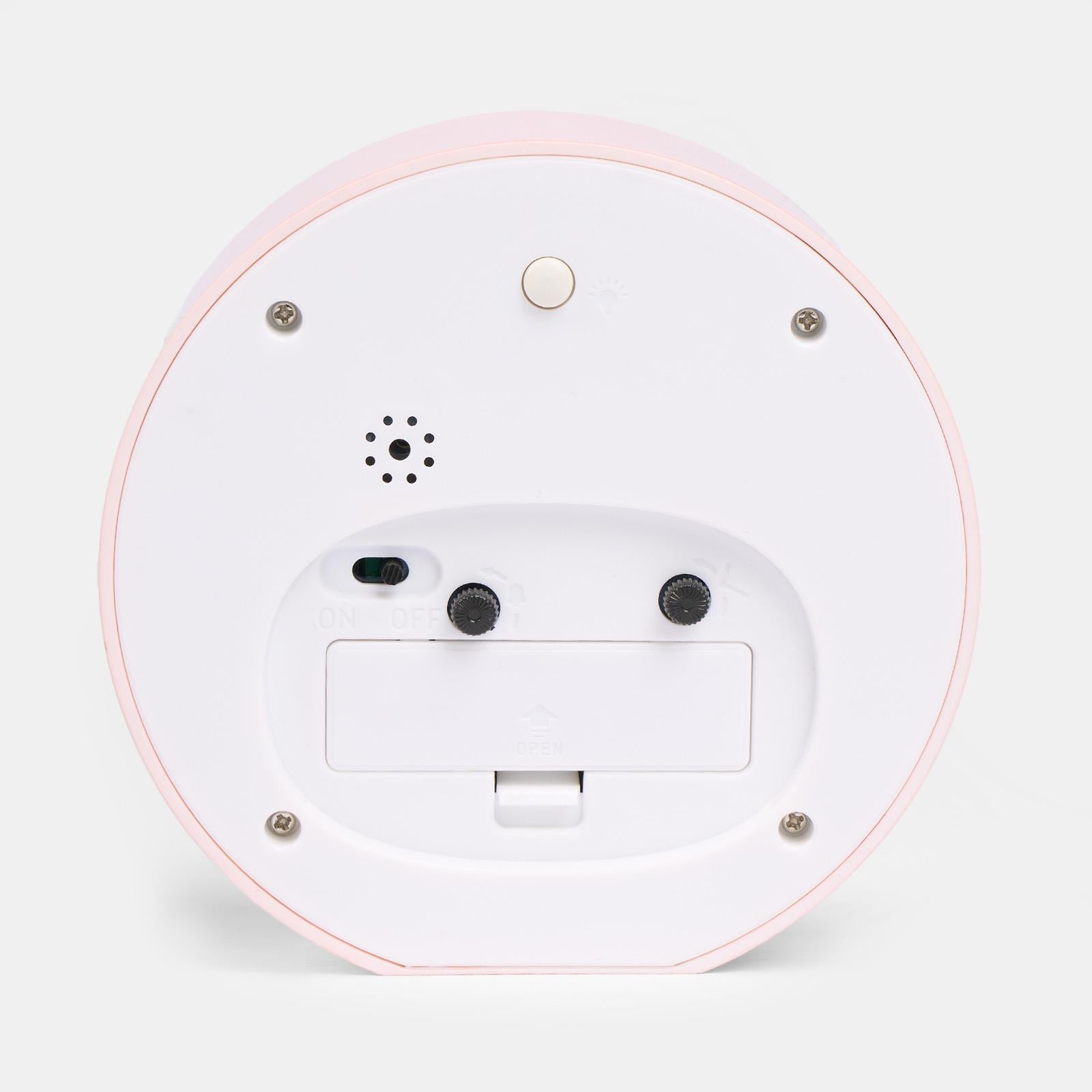 Kids Small Wall Clock Bedside Home Decor round Face Bedroom Quartz Rabbit Space