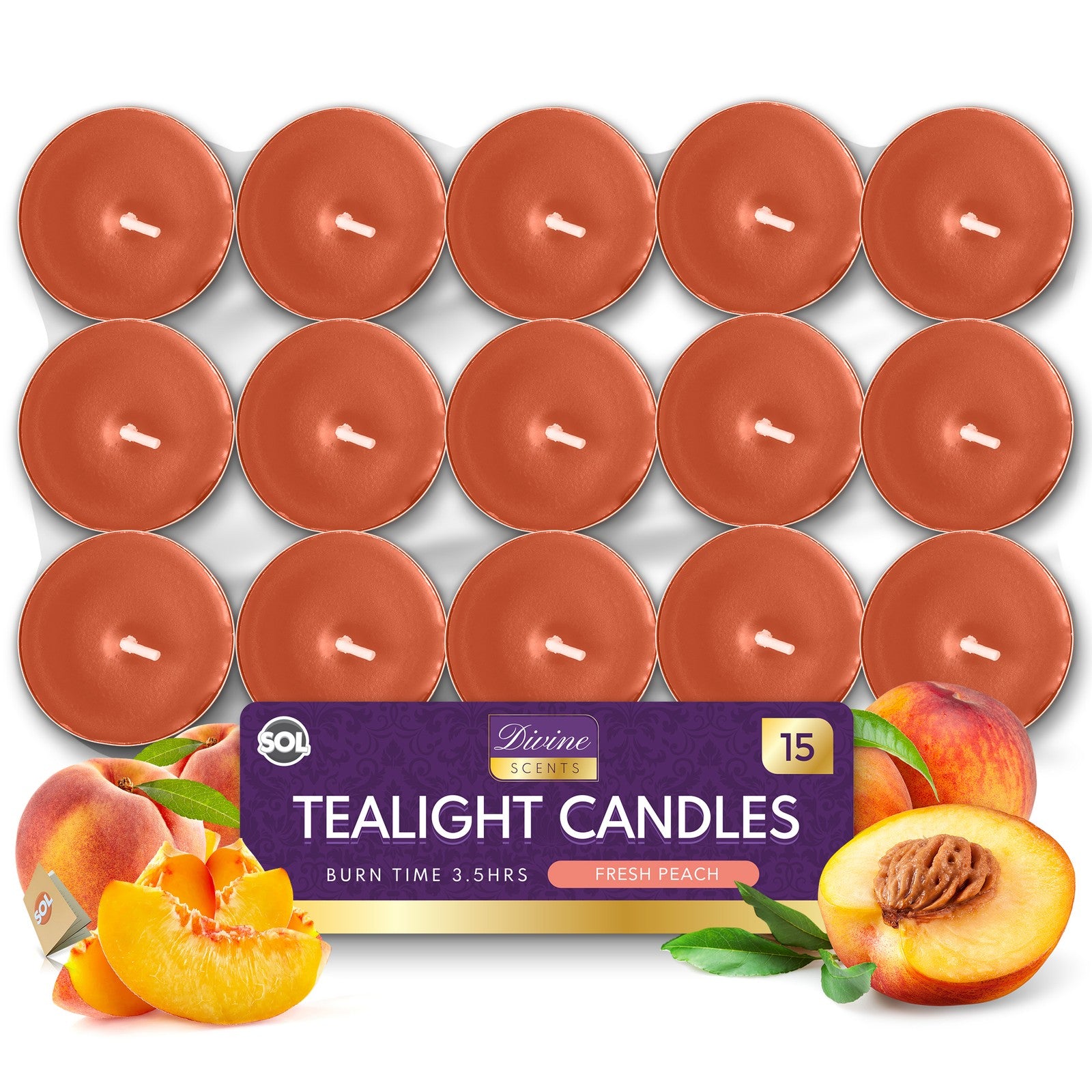 15-30Pk Scented Tea Lights Candles | Various Perfumes 3.5 Hour Burn Tealights