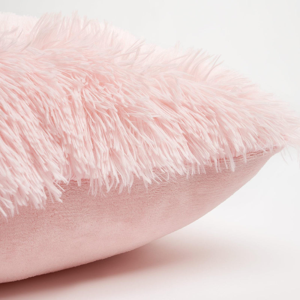 Sienna Fluffy Cushion Covers Filled Shaggy Fleece Sofa Scatter Pillow 55 X 55Cm