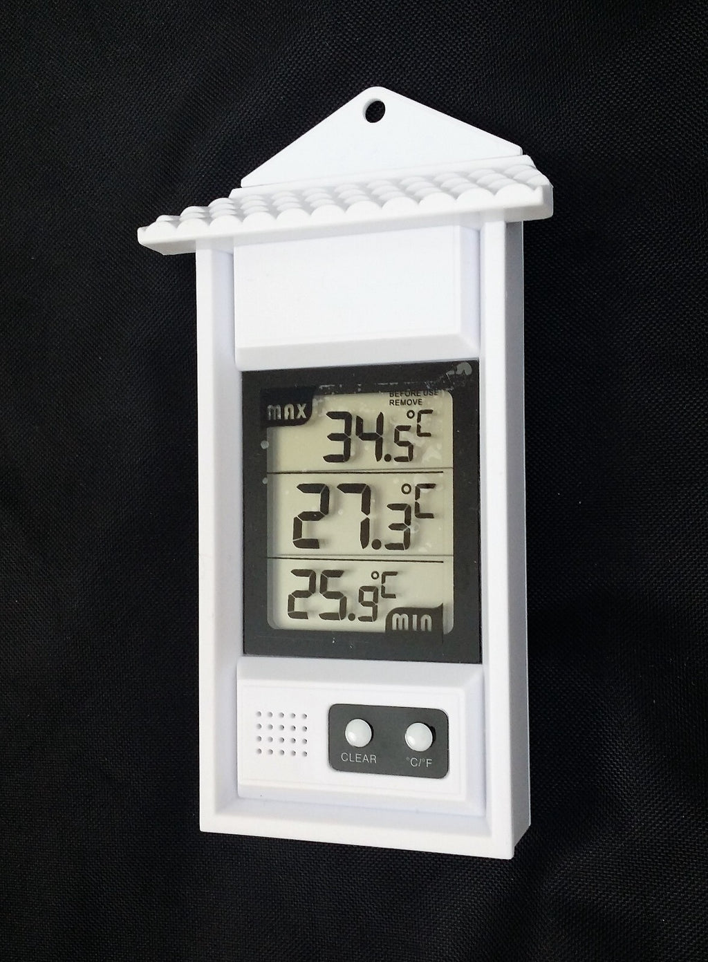 Max Min Thermometer - Garden Greenhouse Indoor Outdoor Office Wall